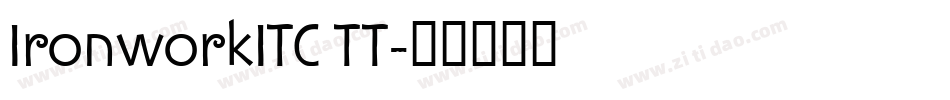 IronworkITC TT字体转换